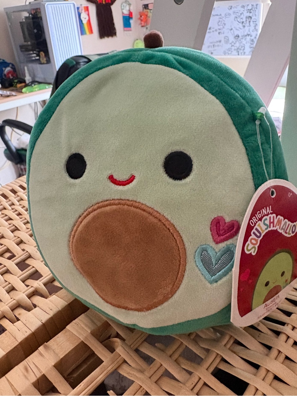8” Austin Avocado Valentines Heart Food Squad Green Squishmallow Plush Toy 2021